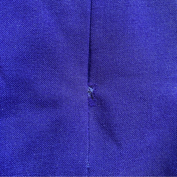 Aritzia Babaton Navy Blue Knee-length High Neck Fitted Sleeveless Wool Dress - Picture 6 of 7